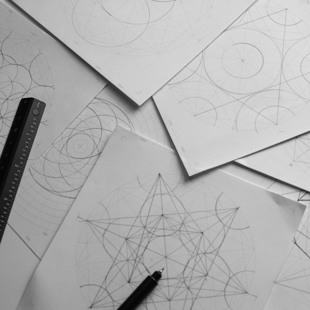 B-94 | YUAN DESIGN STUDIO Graph Paper 筆記本 (Fruit of Life)