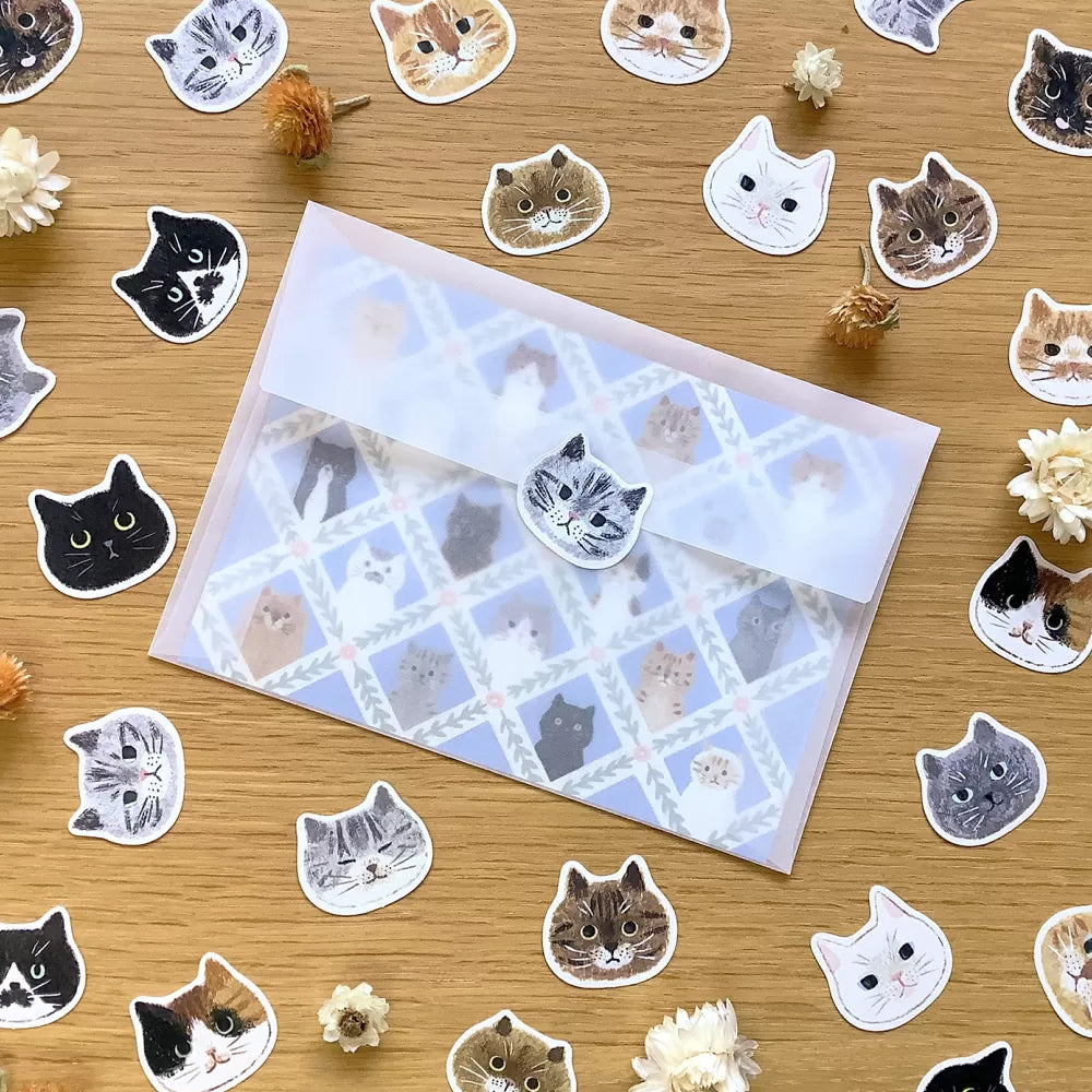 S-534 | 4legs 片狀貼紙 (貓之顏)