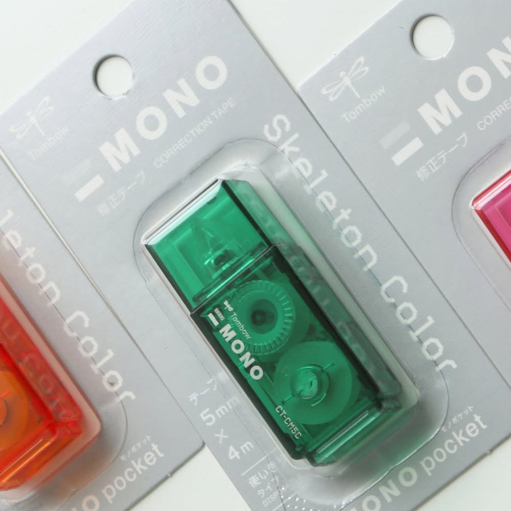 T-662 | TOMBOW MONO POCKET 迷你改錯帶 Skeleton Color 限定版