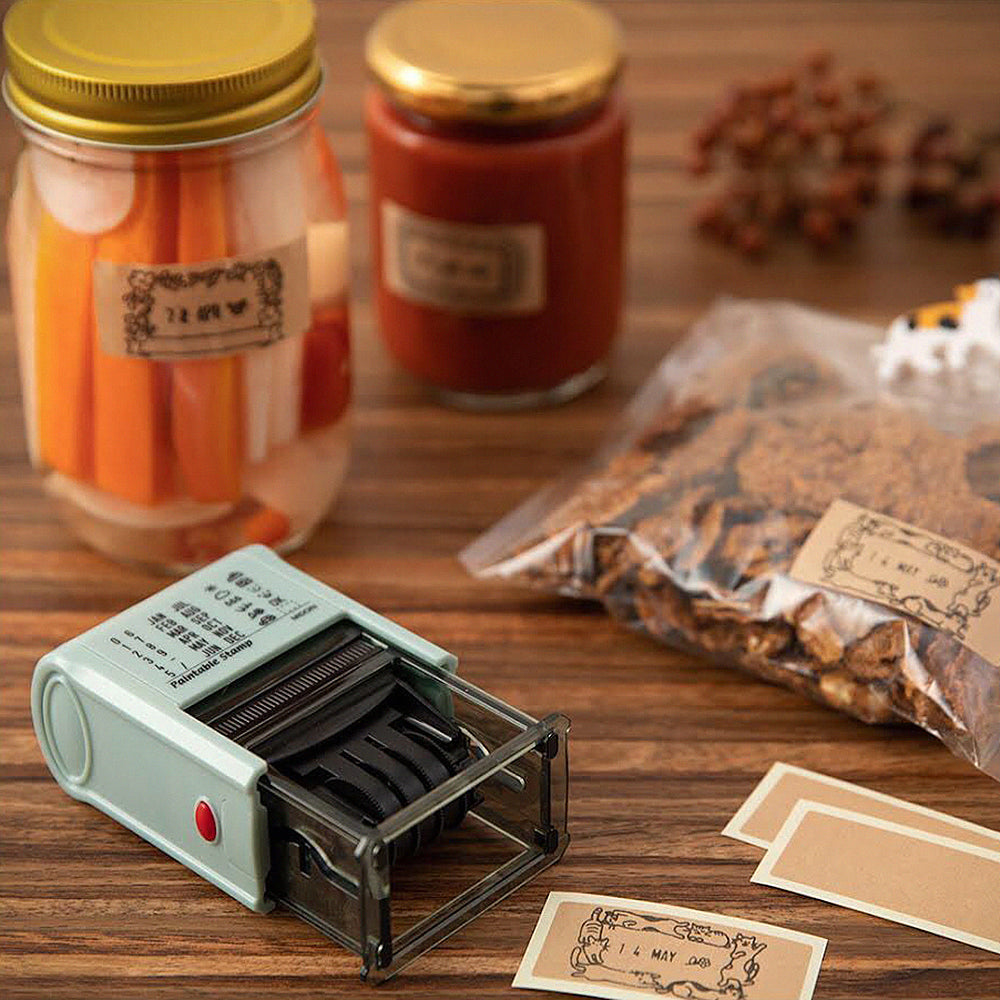 T-206 | MIDORI Paintable Stamp 日期回轉印 (貓咪)
