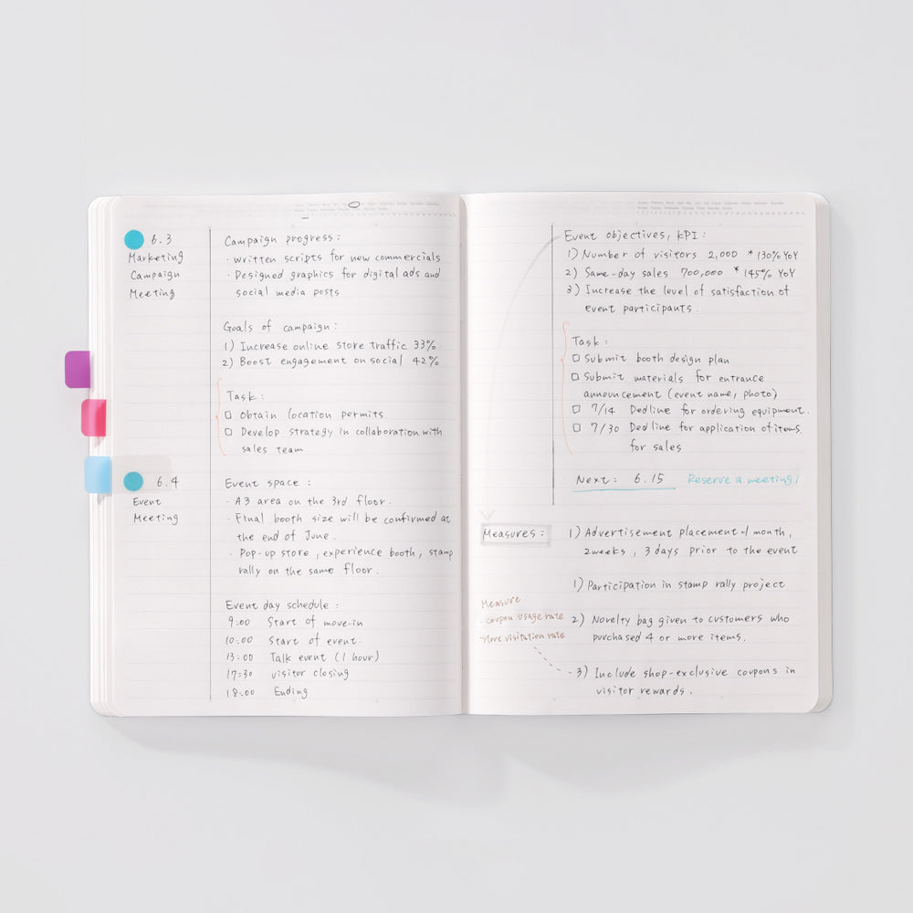 B-150 | STALOGY 365DAYS A5 NOTEBOOK (罫線)