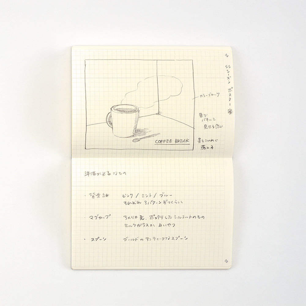 B-178 | DAIGO isshoni notebook number A6 筆記簿 (grid)