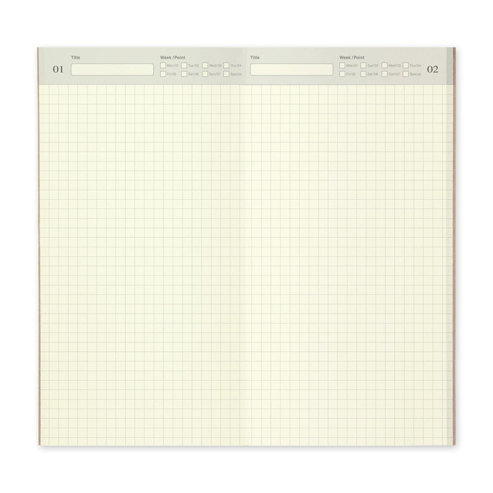 B-220 | TRAVELER'S COMPANY TRAVELER'S notebook [005] 方眼日記本 (Regular Size)