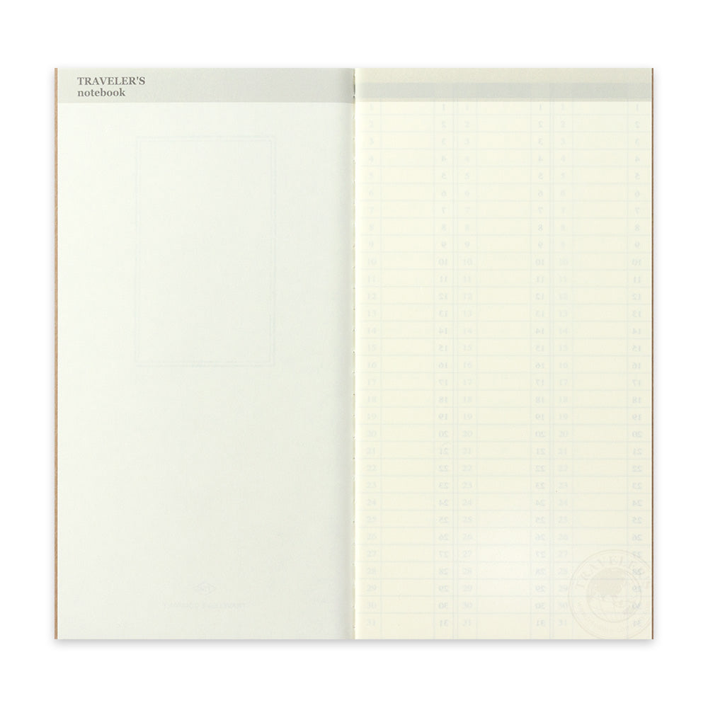B-229 | TRAVELER'S COMPANY TRAVELER'S notebook [018] 時間式週間手帳 (Regular Size)