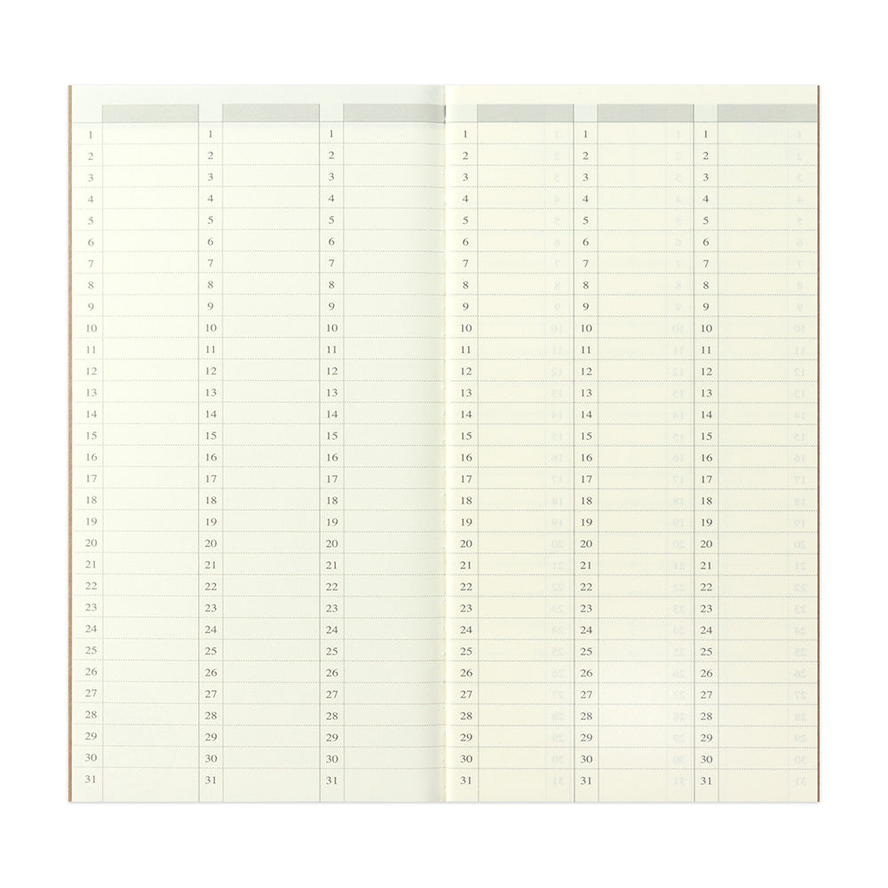 B-229 | TRAVELER'S COMPANY TRAVELER'S notebook [018] 時間式週間手帳 (Regular Size)