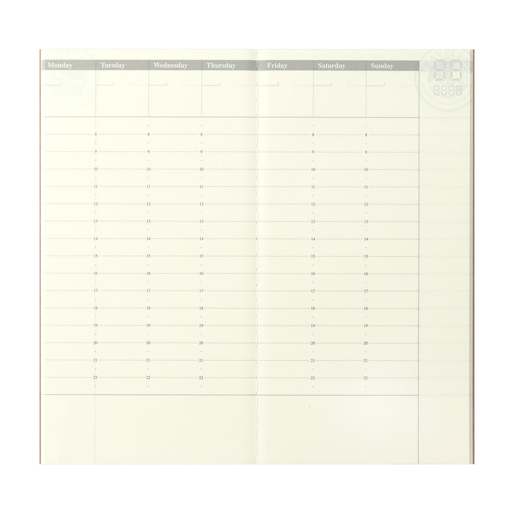 B-229 | TRAVELER'S COMPANY TRAVELER'S notebook [018] 時間式週間手帳 (Regular Size)