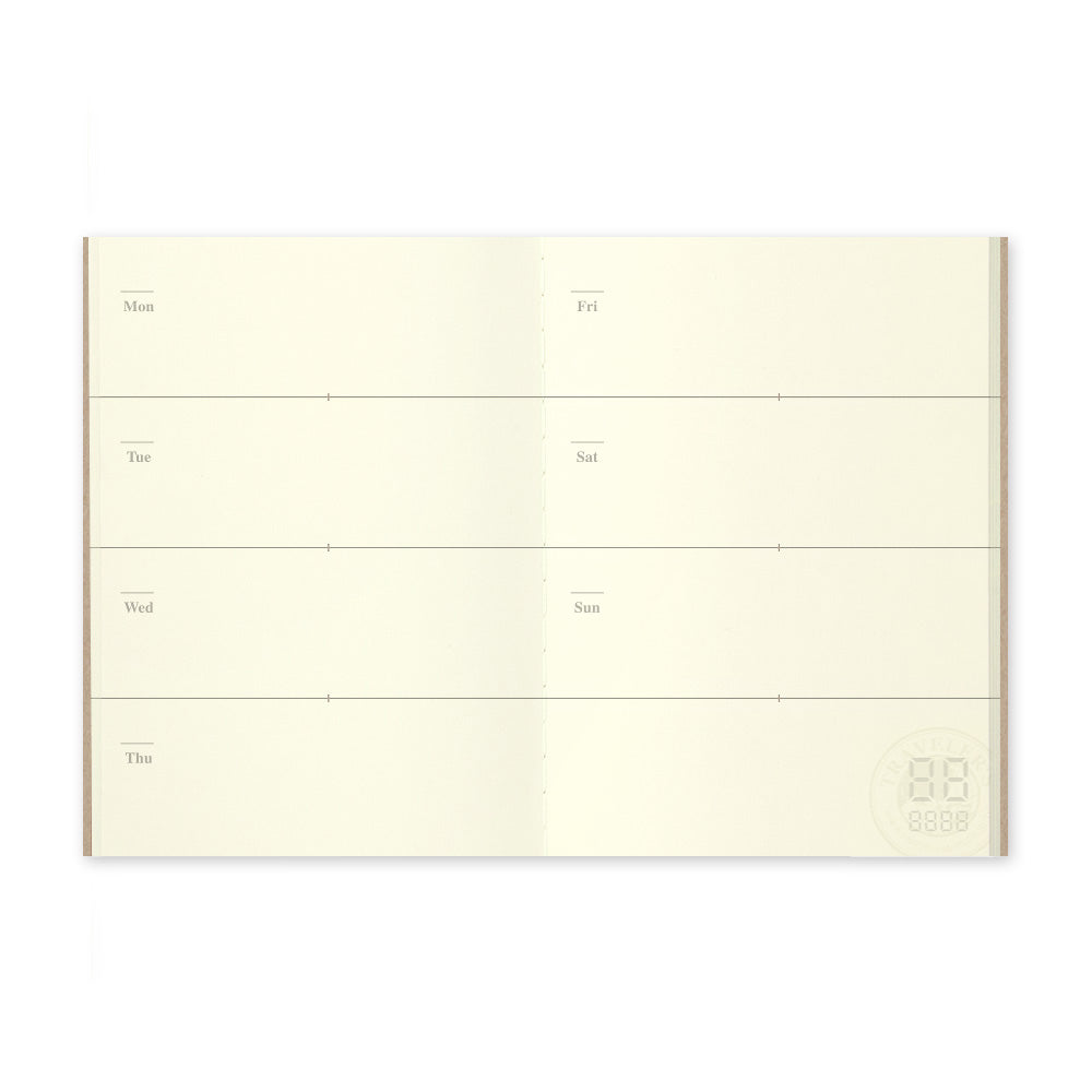 B-245 | TRAVELER'S COMPANY TRAVELER'S notebook [007] 週間手帳 (Passport Size)