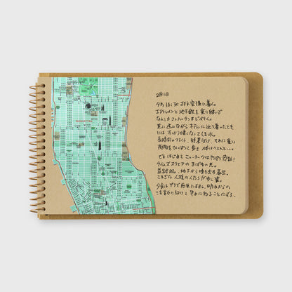 B-256 | TRAVELER'S COMPANY SPIRAL RING NOTEBOOK B6 DW牛皮紙筆記本