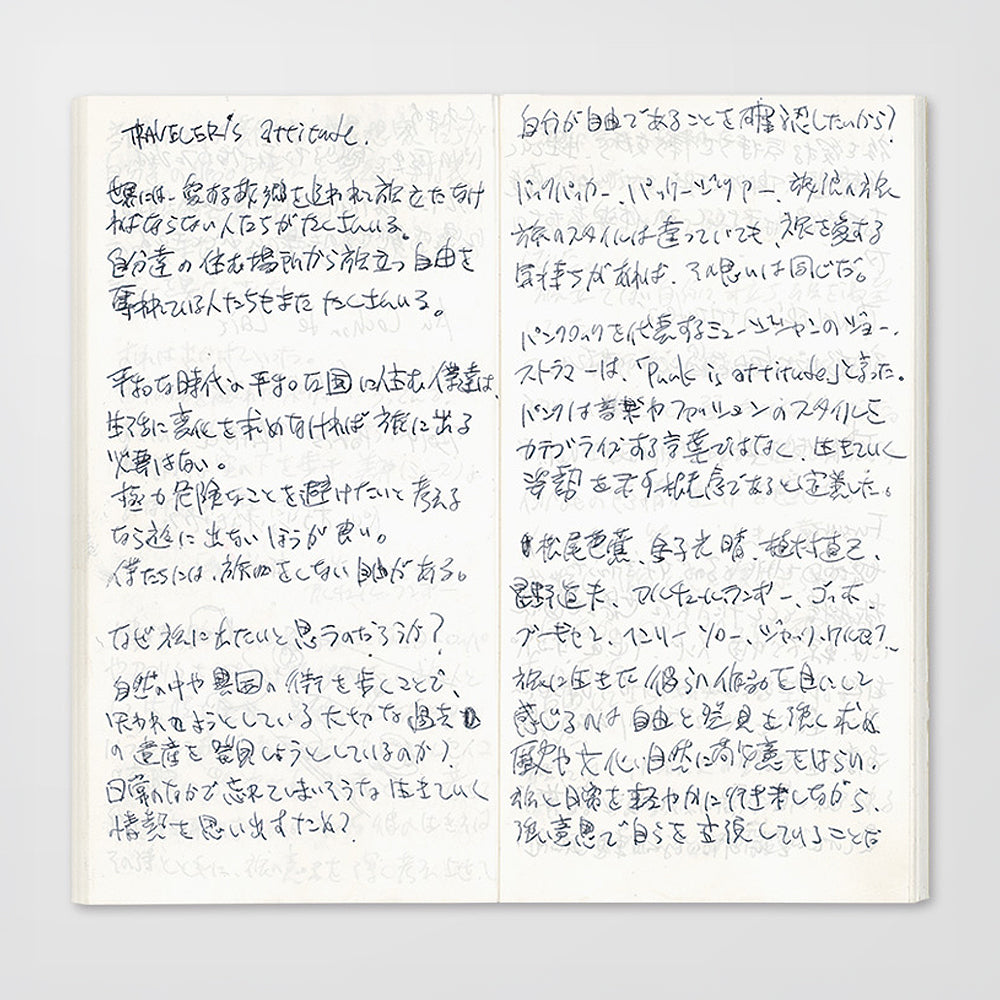 B-274 | TRAVELER'S COMPANY TRAVELER'S notebook [013] 輕量紙無地筆記本 (Regular Size)