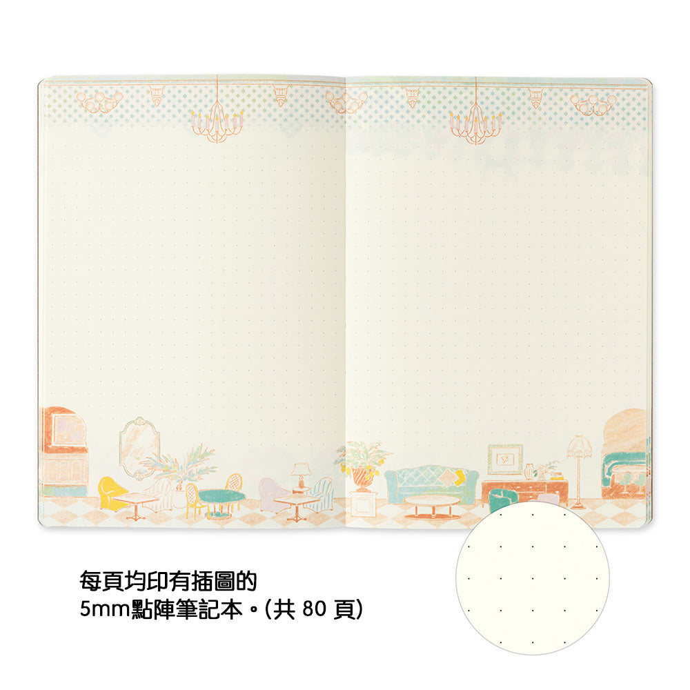 B-289 | MIDORI Yuru Log B6 新版 點陣筆記本 (旅遊與酒店)