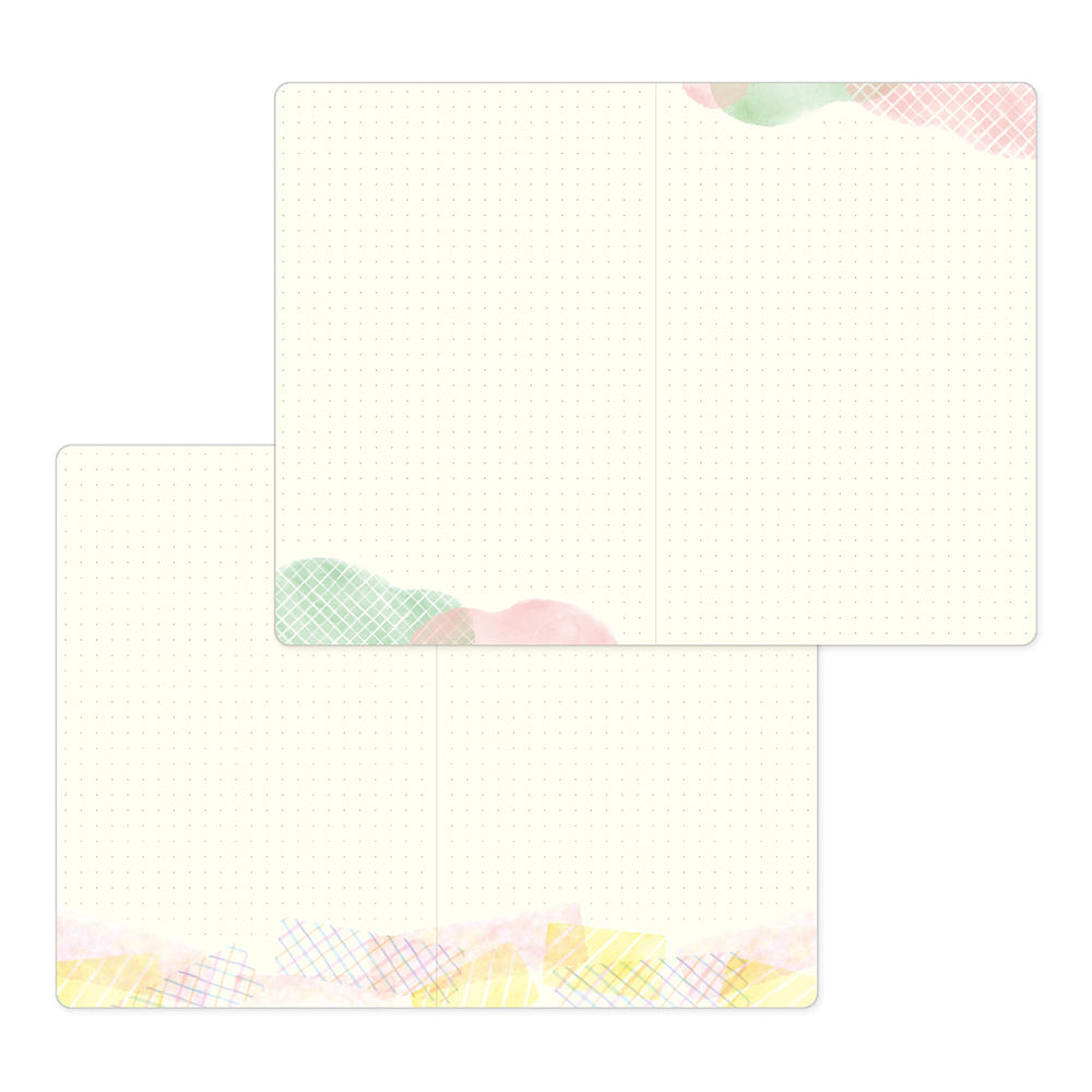 B-291 | MIDORI Yuru Log B6 新版 點陣筆記本 (水彩)