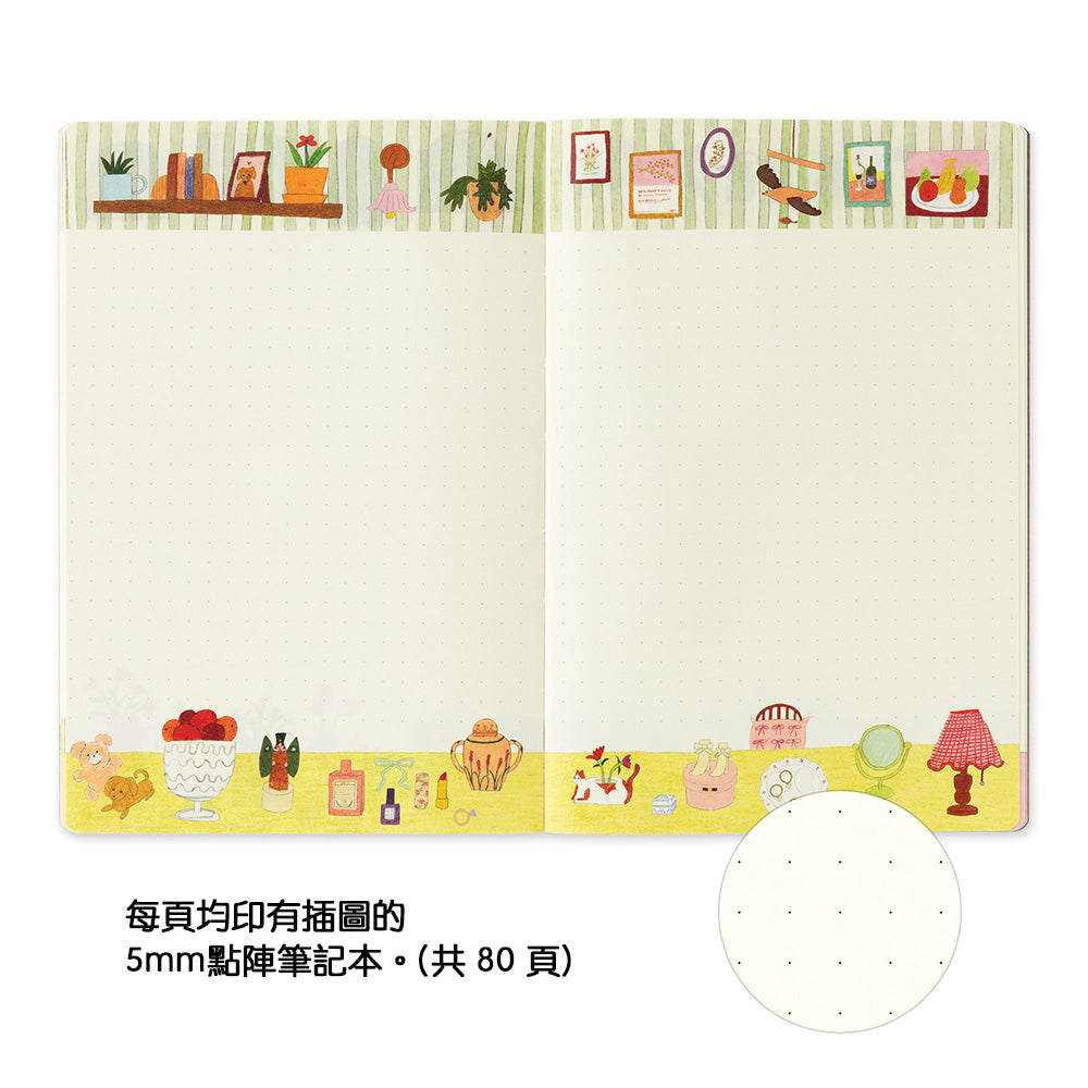 B-292 | MIDORI Yuru Log B6 新版 點陣筆記本 (生活)