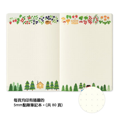 B-293 | MIDORI Yuru Log B6 新版 點陣筆記本 (北歐)