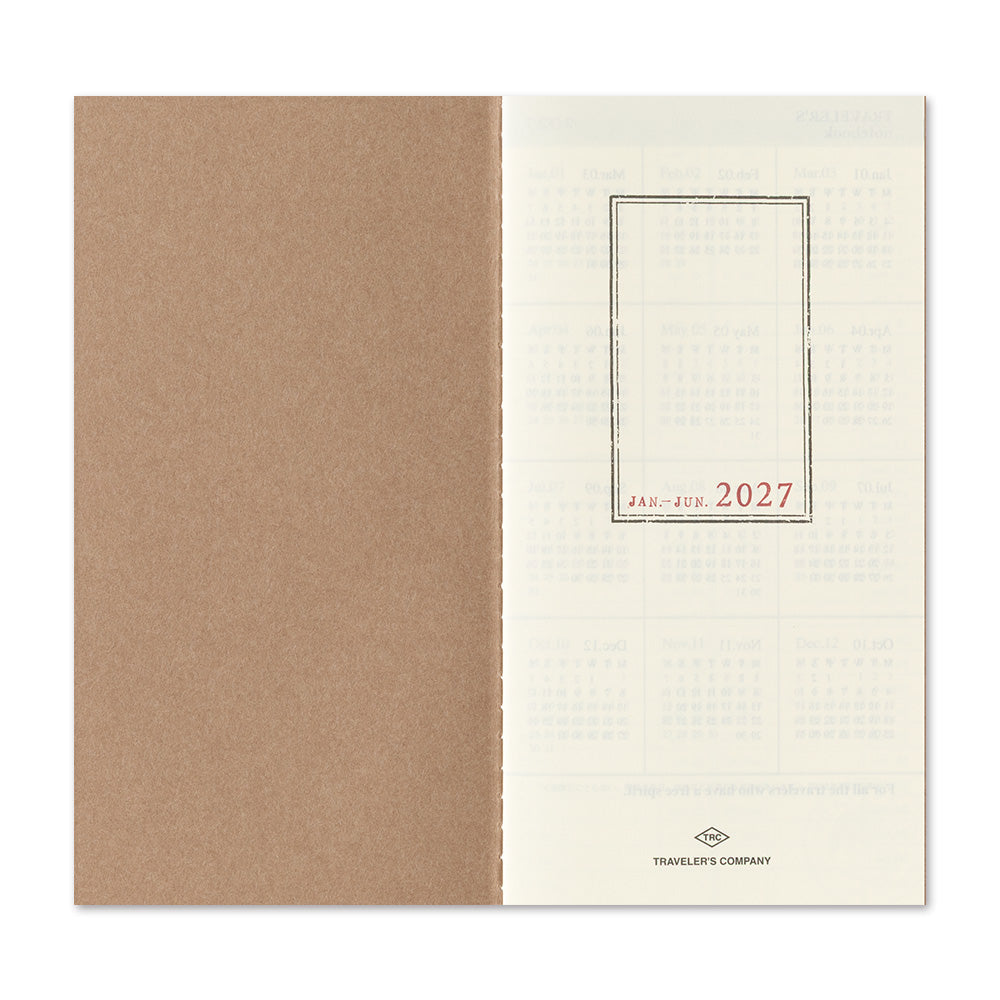B-318 | TRAVELER'S COMPANY TRAVELER'S notebook 週間直式手帳 2027 (Regular Size)
