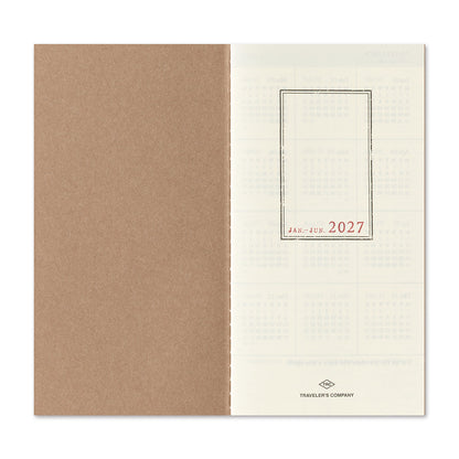 B-318 | TRAVELER'S COMPANY TRAVELER'S notebook 週間直式手帳 2027 (Regular Size)