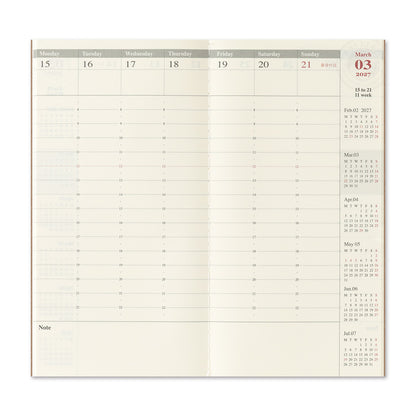 B-318 | TRAVELER'S COMPANY TRAVELER'S notebook 週間直式手帳 2027 (Regular Size)