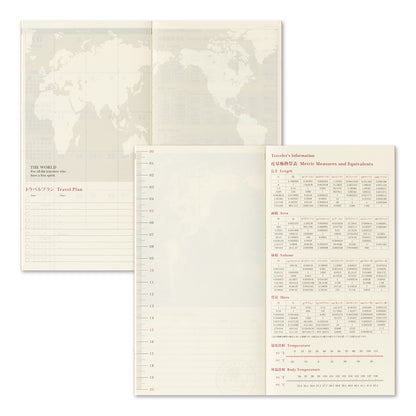 B-320 | TRAVELER'S COMPANY TRAVELER'S notebook 月間手帳 2027 (Regular Size)