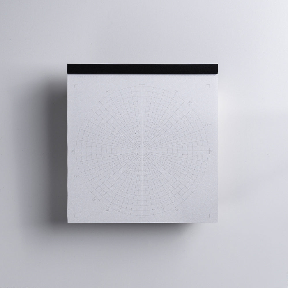B-93 | YUAN DESIGN STUDIO Graph Paper 筆記本 (Polar Coordinate)