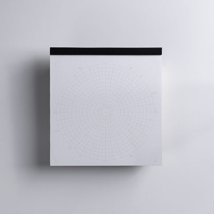 B-93 | YUAN DESIGN STUDIO Graph Paper 筆記本 (Polar Coordinate)