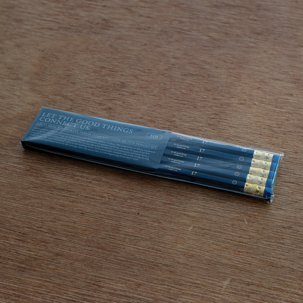 N-002 | 月下文具房 x MUSGRAVE PENCIL COMPANY / GIVE ME FIVE PENCILS SET (5支裝)