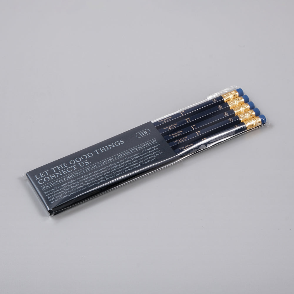 N-002 | 月下文具房 x MUSGRAVE PENCIL COMPANY / GIVE ME FIVE PENCILS SET (5支裝)
