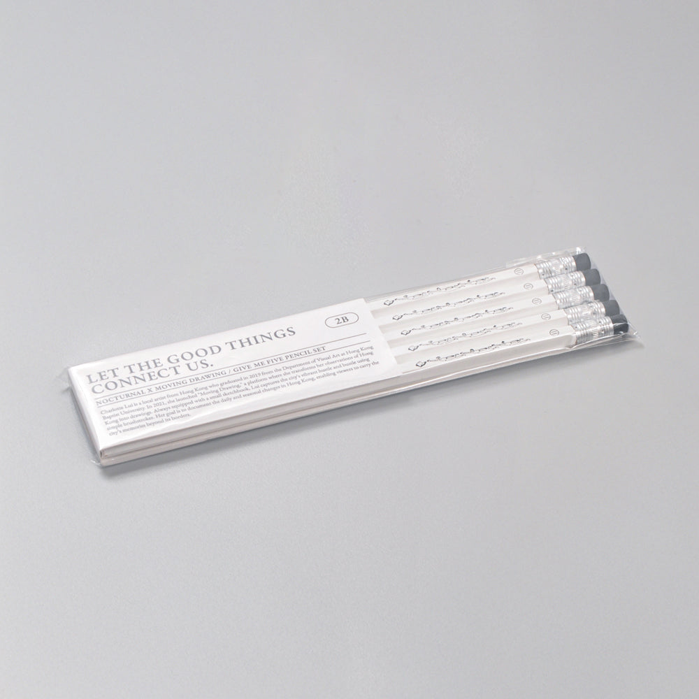 N-011 | 月下文具房 x MOVING DRAWING / GIVE ME FIVE PENCILS SET