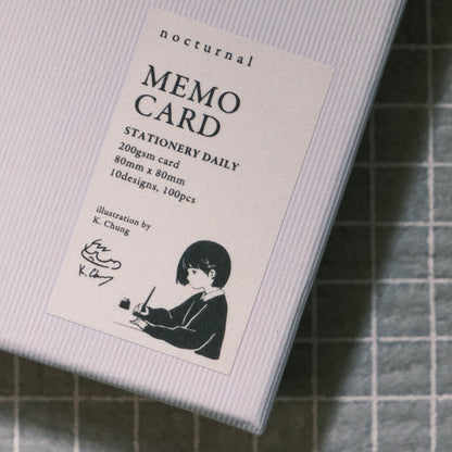 N-013 | 月下文具房 x K.CHUNG MEMO CARD 便條卡