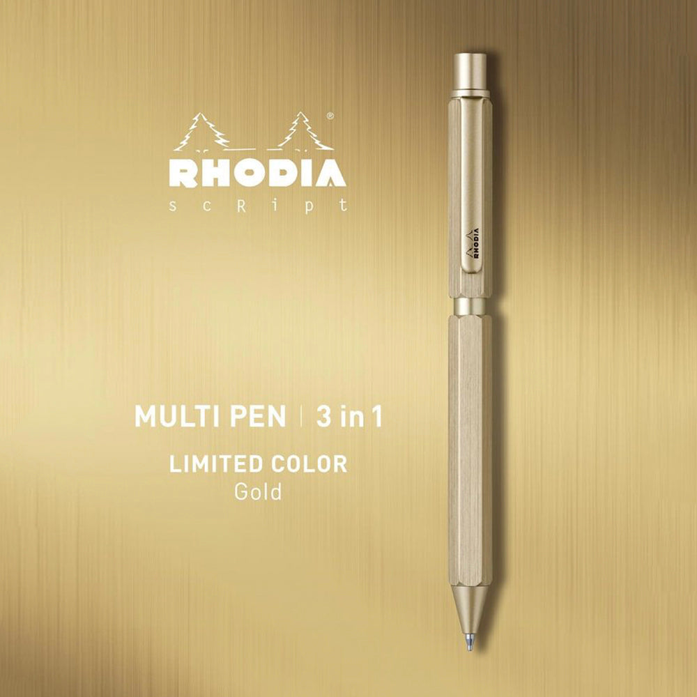 P-247 | RHODIA ScRipt MULTI PEN 3in1 限定版 (香檳金)