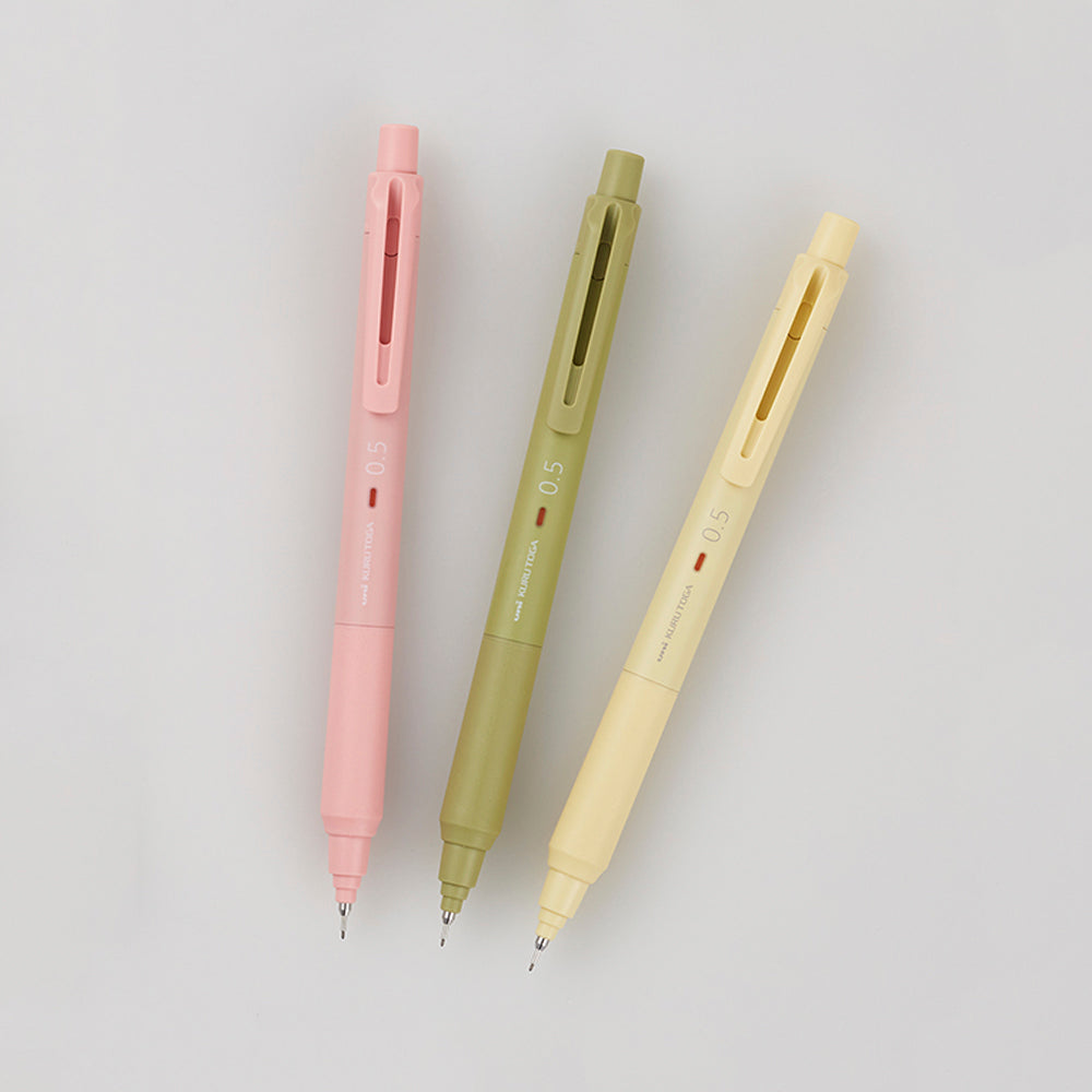 P-261 | UNI KURU TOGA KS 旋轉鉛芯筆 柔色系列 0.3mm / 0.5mm