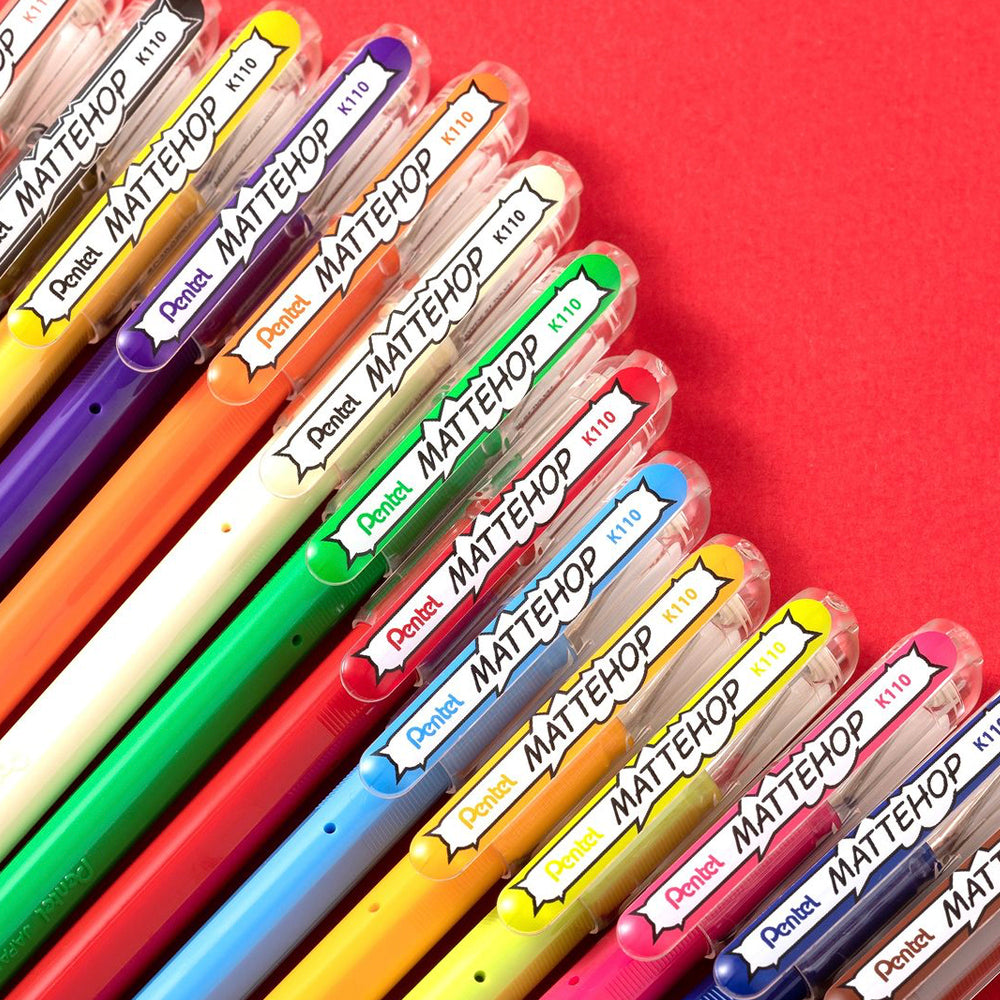P-286 | PENTEL MATTEHOP 高彩度中性繪圖筆 (7色組)