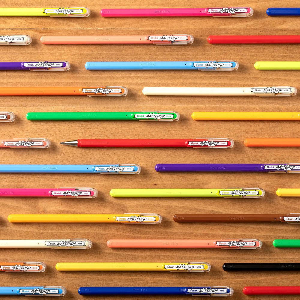 P-286 | PENTEL MATTEHOP 高彩度中性繪圖筆 (7色組)