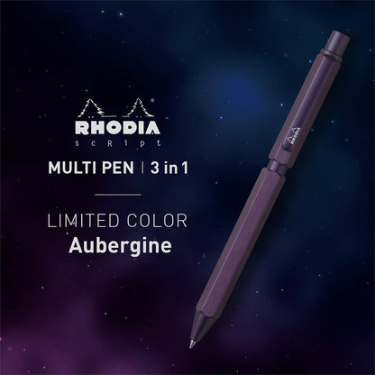 P-409 | RHODIA ScRipt MULTI PEN 3in1 限定版 (茄紫色)