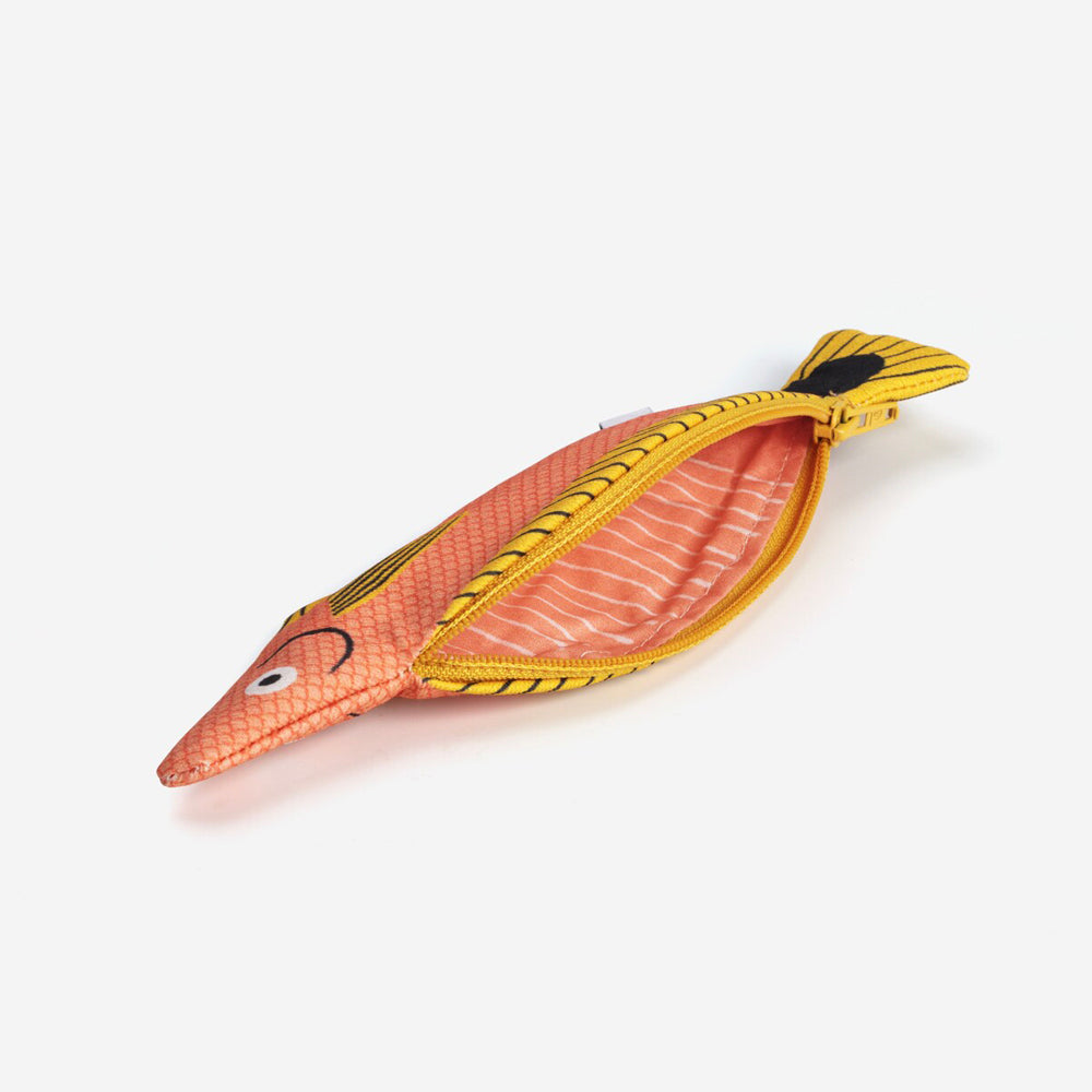 S-105 | DON FISHER 尖隆頭魚防水錢包 (粉橙色)