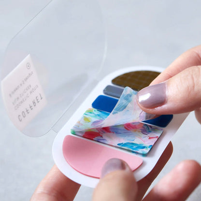 S-130 | HITOTOKI COFFRET Square 薄膜貼紙 (藍色)