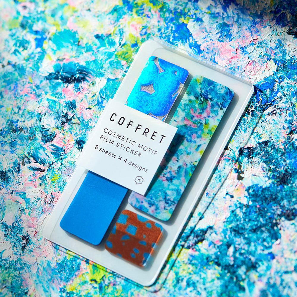 S-130 | HITOTOKI COFFRET Square 薄膜貼紙 (藍色)