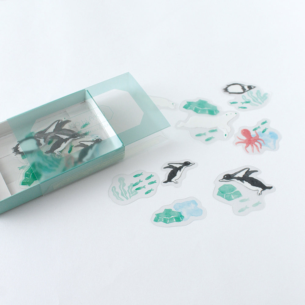 S-312 | GREEN FLASH KOHAKU 透明薄片貼紙