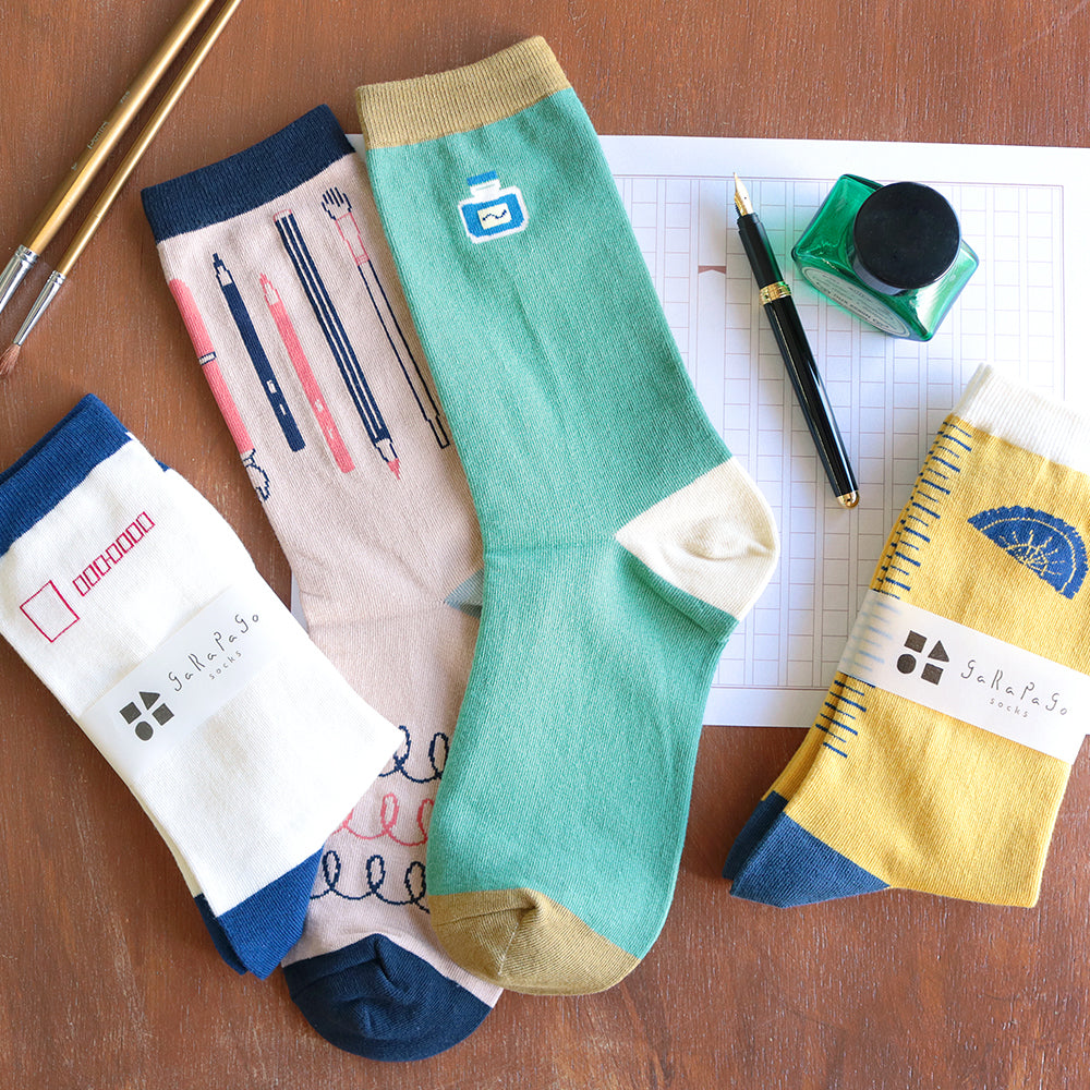 S-315 | GREEN FLASH garapago socks (書寫文具)