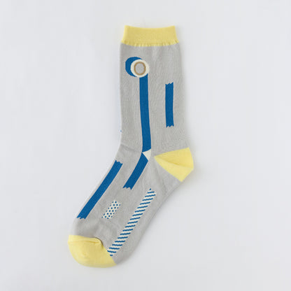 S-316 | GREEN FLASH garapago socks (紙膠帶)