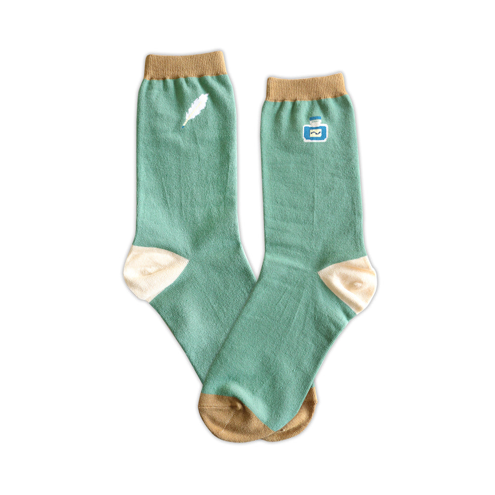 S-317 | GREEN FLASH garapago socks (墨水)