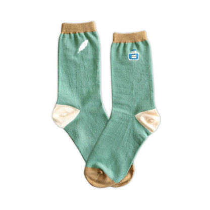 S-317 | GREEN FLASH garapago socks (墨水)