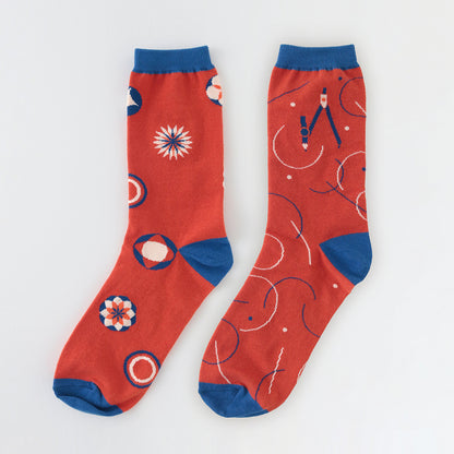 S-318 | GREEN FLASH garapago socks (圓規)