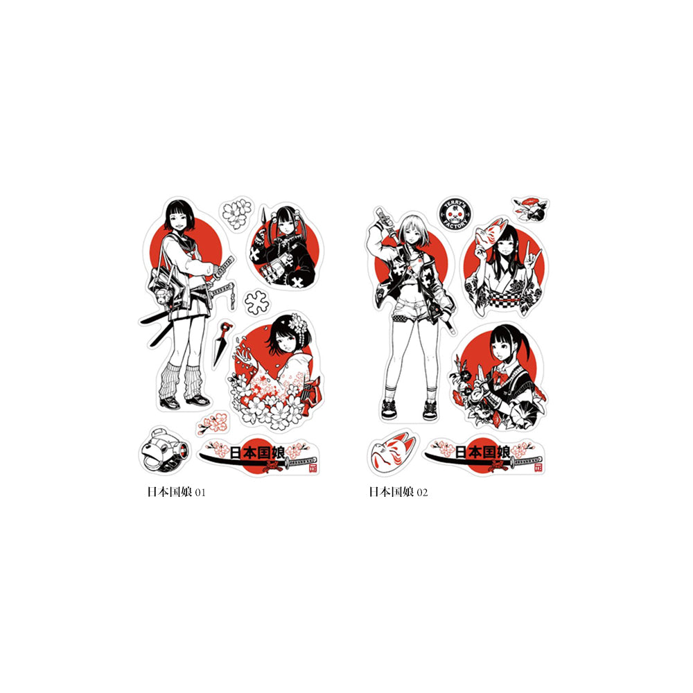 S-337 | SANBY MULTI-STICKER 多功能貼紙 (日本国娘)