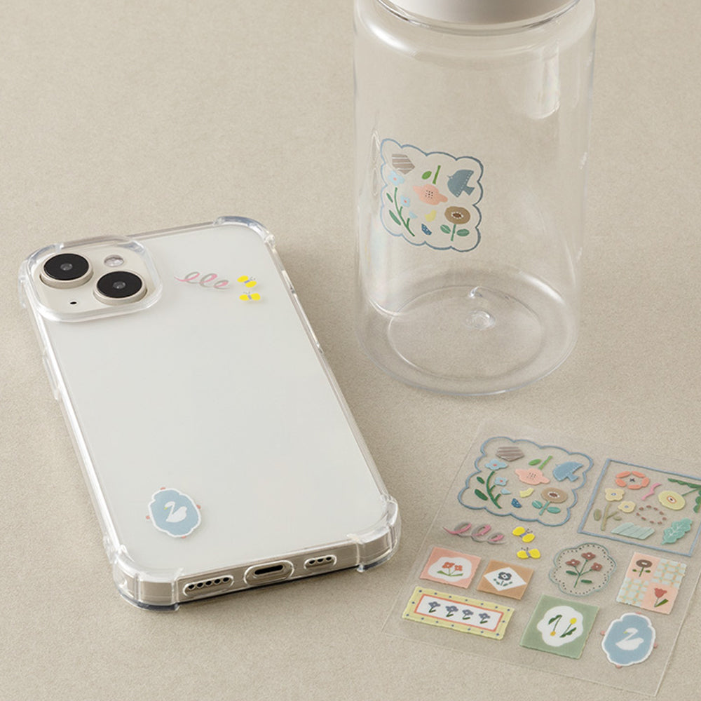 S-358 | MIDORI Glossy Transfer Sticker 移印貼紙 (北歐磁磚)