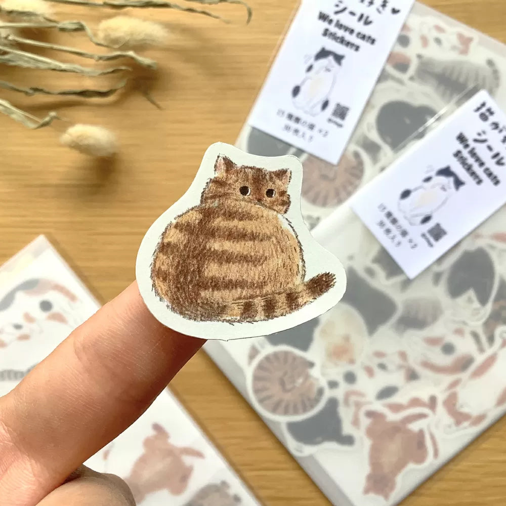 S-533 | 4legs 片狀貼紙 (我愛貓咪)
