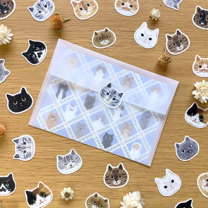 S-534 | 4legs 片狀貼紙 (貓之顏)