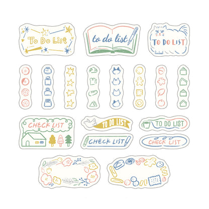 S-557 | MIDORI Yuru Log 捲裝手帳貼紙 (備忘)