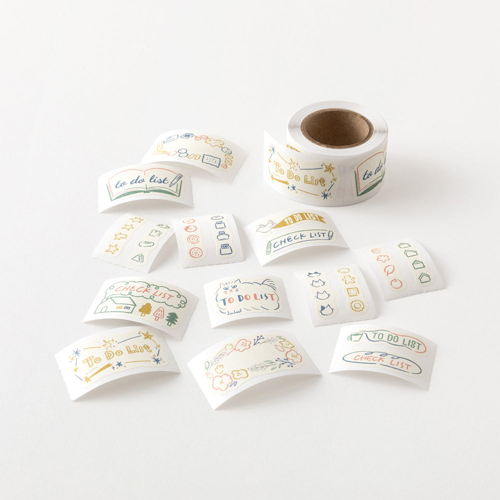 S-557 | MIDORI Yuru Log 捲裝手帳貼紙 (備忘)