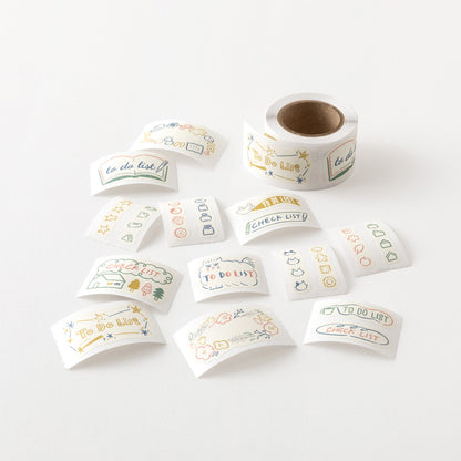 S-557 | MIDORI Yuru Log 捲裝手帳貼紙 (備忘)