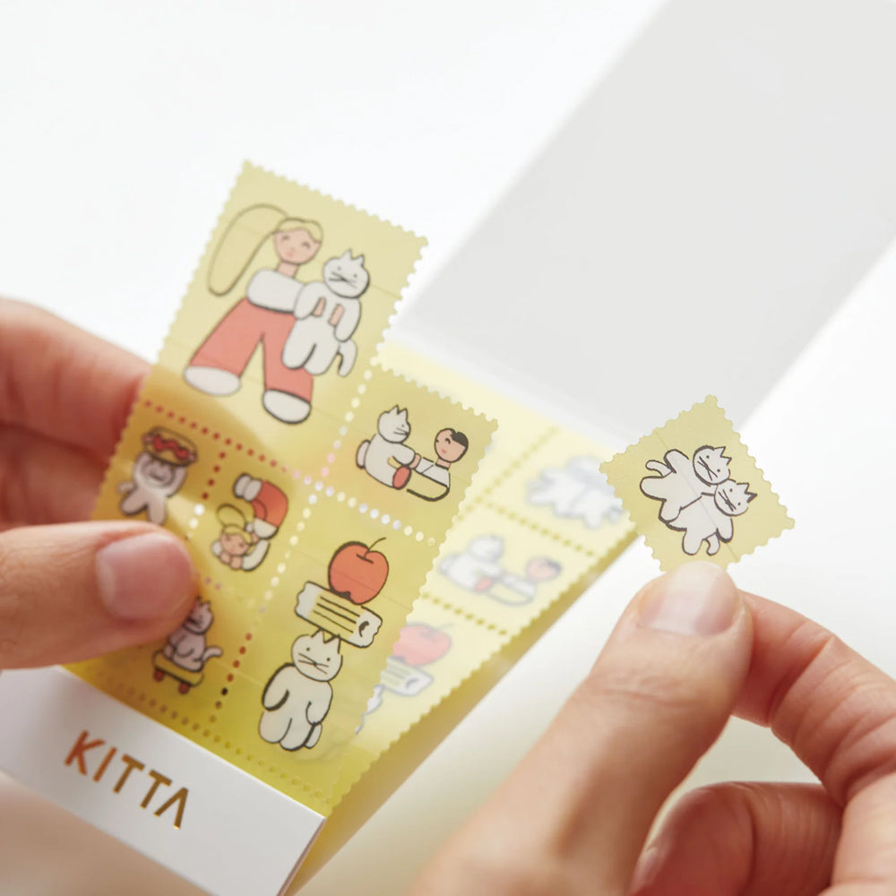 S-566 | KITTA CLEAR 隨身手帳貼 (與貓咪在一起)