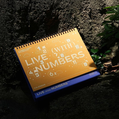 S-605 | PAPERMOMENTS 2027 Calendar: Live with Numbers 月曆